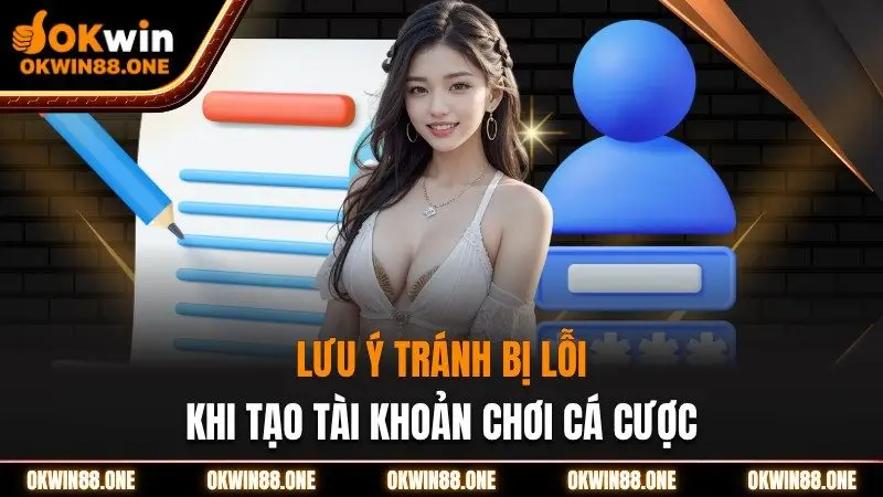 Những lưu ý tránh bị lỗi khi tạo tài khoản cá cược tại OKWIN